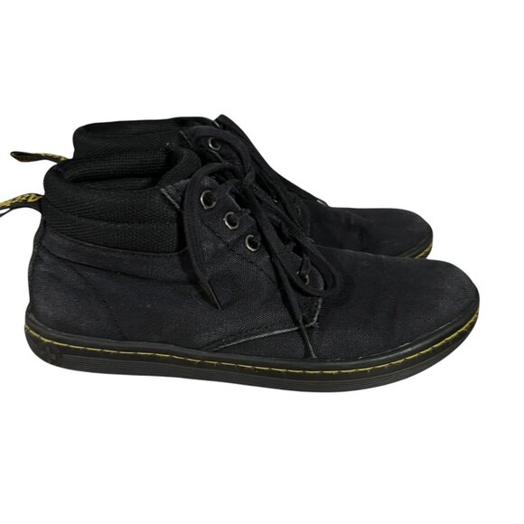 Dr. Martens Belmont Black Canvas Ankle Boots Size 7 - Picture 5 of 12